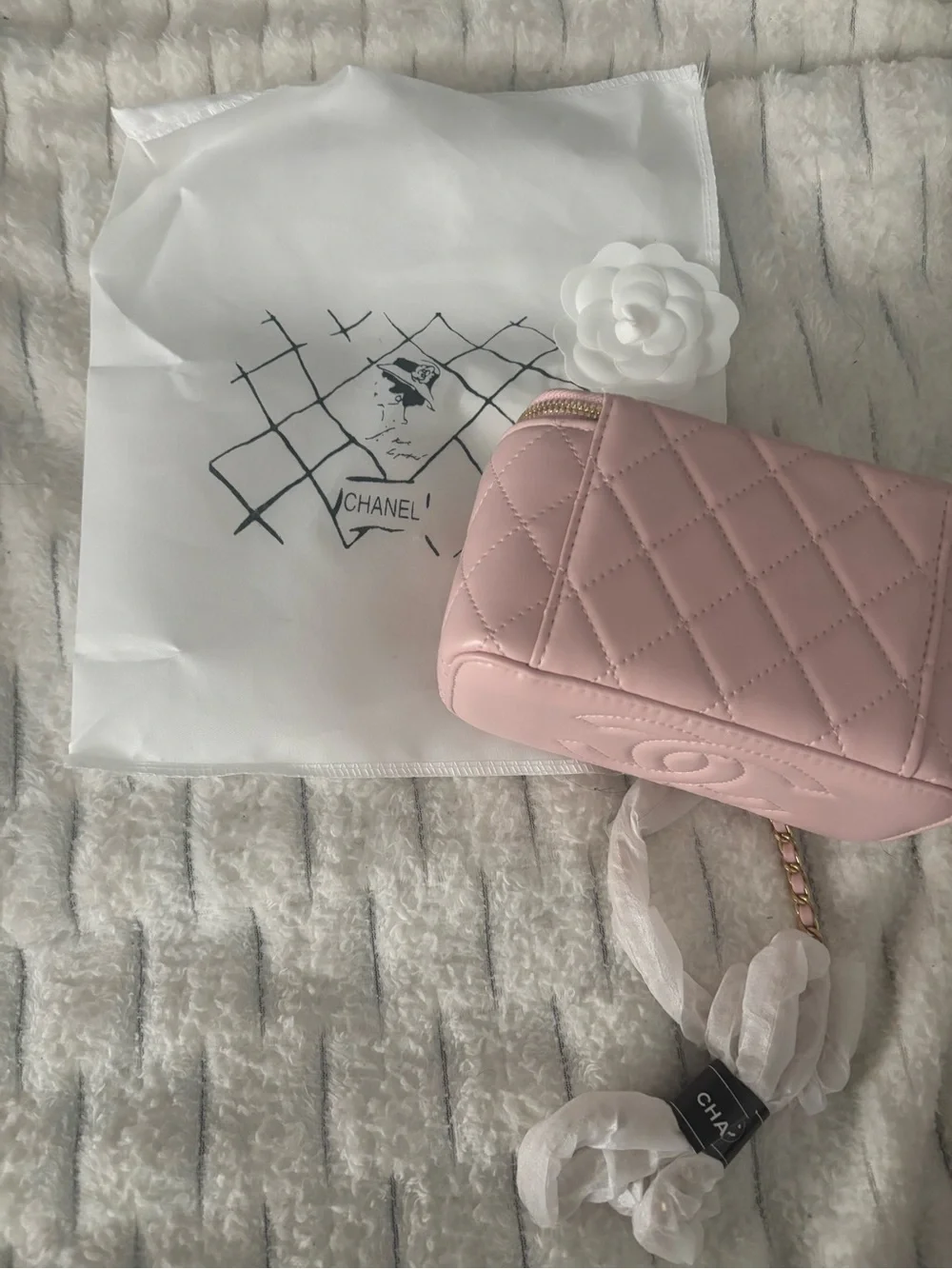 Light pink Leather designer vanity bag (open to offers)